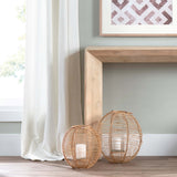 Mallory Candle Holder, Natural-Accessories-High Fashion Home