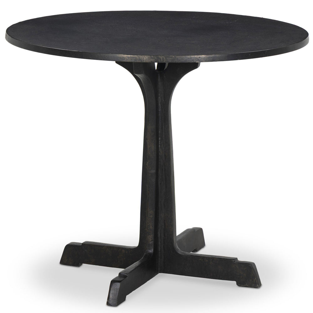 Malloy 36" Outdoor Dining Table, Distressed Bronze by Four Hands-Furniture - Outdoor-High Fashion Home