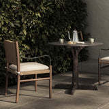 Malloy 36" Outdoor Dining Table, Distressed Bronze by Four Hands-Furniture - Outdoor-High Fashion Home