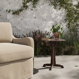 Malloy Outdoor Round End Table, Antiqued Brass by Four Hands-Furniture - Accent Tables-High Fashion Home