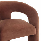 Malone Chenille Dining Chair, Rust, Set of 2-Furniture - Chairs-High Fashion Home