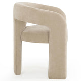 Malone Chenille Dining Chair, Taupe, Set of 2-Furniture - Chairs-High Fashion Home