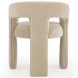 Malone Chenille Dining Chair, Taupe, Set of 2-Furniture - Chairs-High Fashion Home