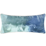 Mantra Lumbar Pillow, Blue Multi-Accessories-High Fashion Home