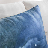 Mantra Lumbar Pillow, Blue Multi-Accessories-High Fashion Home