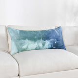 Mantra Lumbar Pillow, Blue Multi-Accessories-High Fashion Home