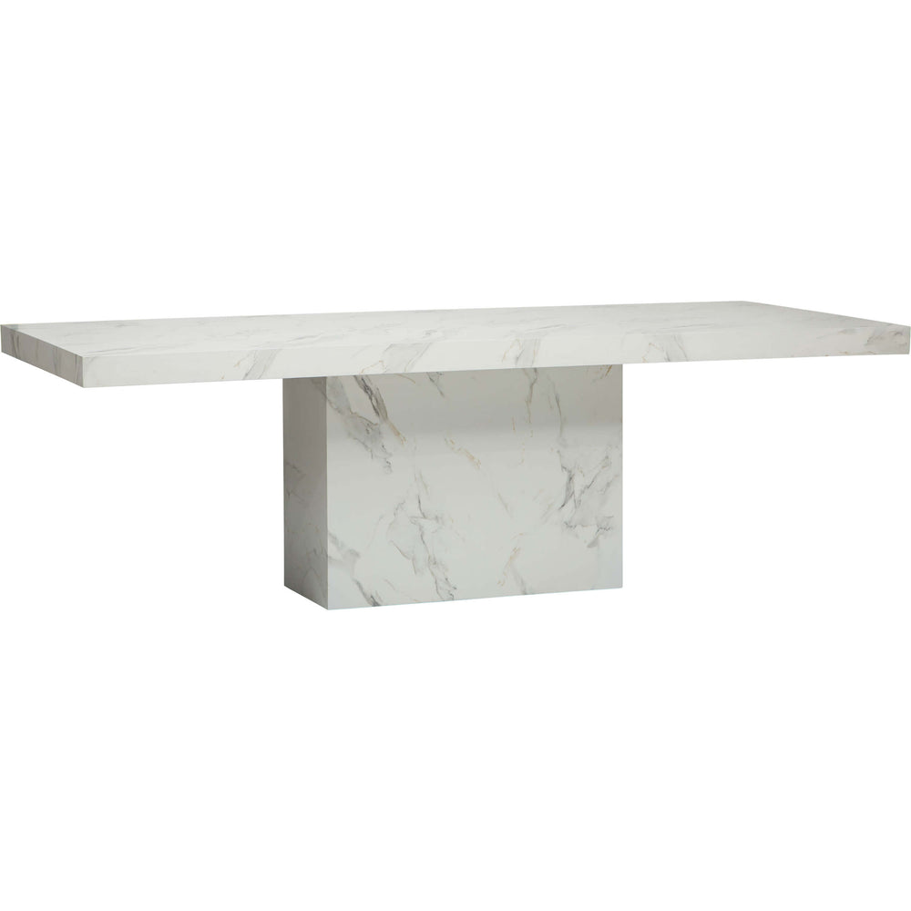 Mantua Rectangular Dining Table, White