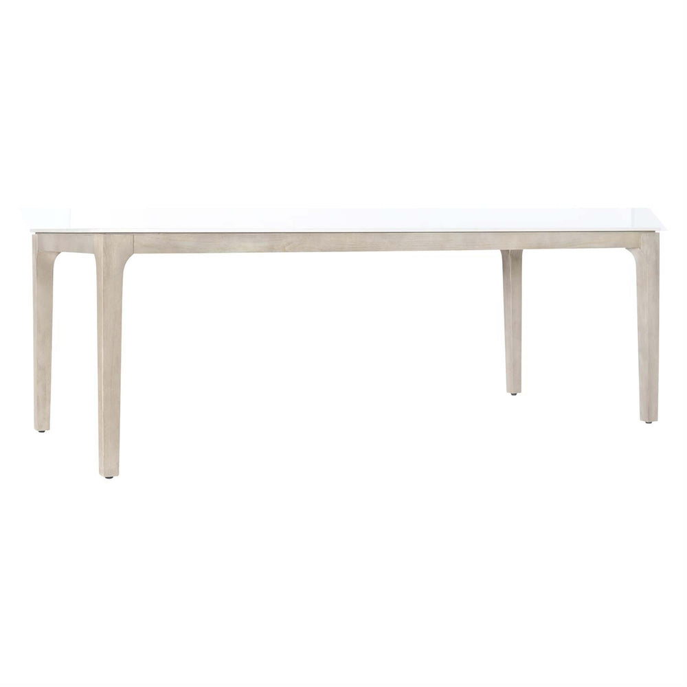 Marbella Outdoor Dining Table, White Shell