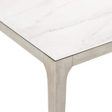 Marbella Outdoor Dining Table, White Shell