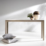 Marbella Outdoor Gathering Table, White Shell