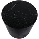 Marble Inlay Accent Table, Black