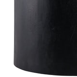 Marble Inlay Accent Table, Black