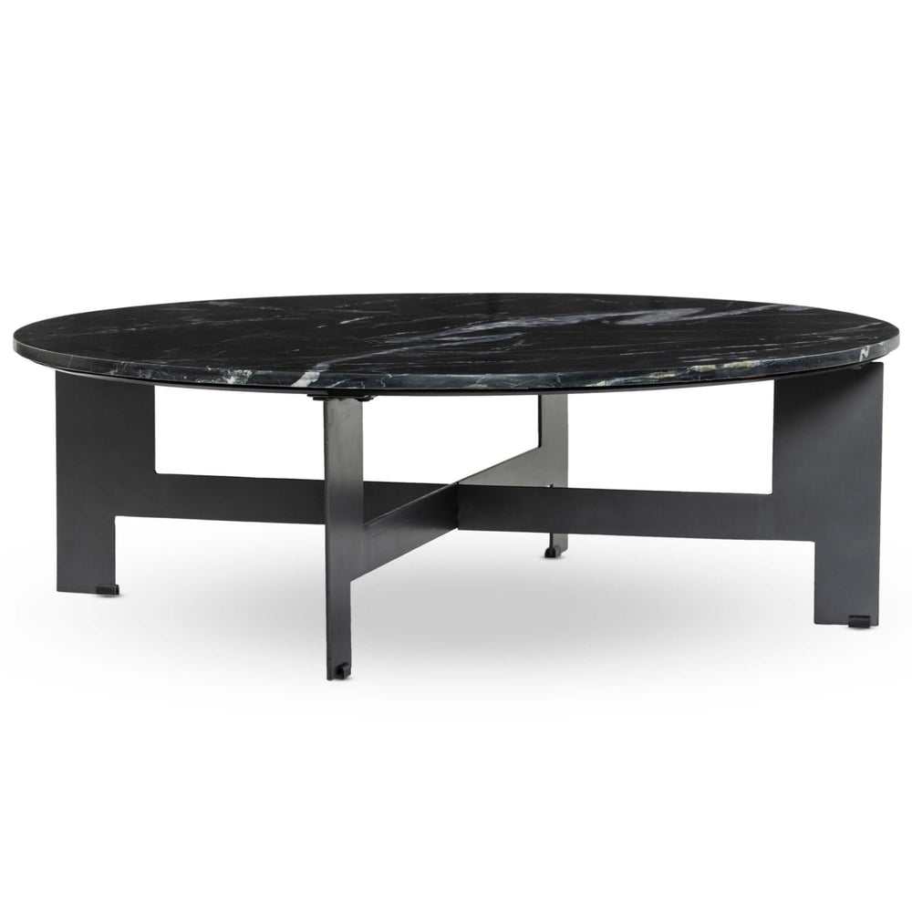 Round Marble Coffee Table Black Legs at George Sorensen blog