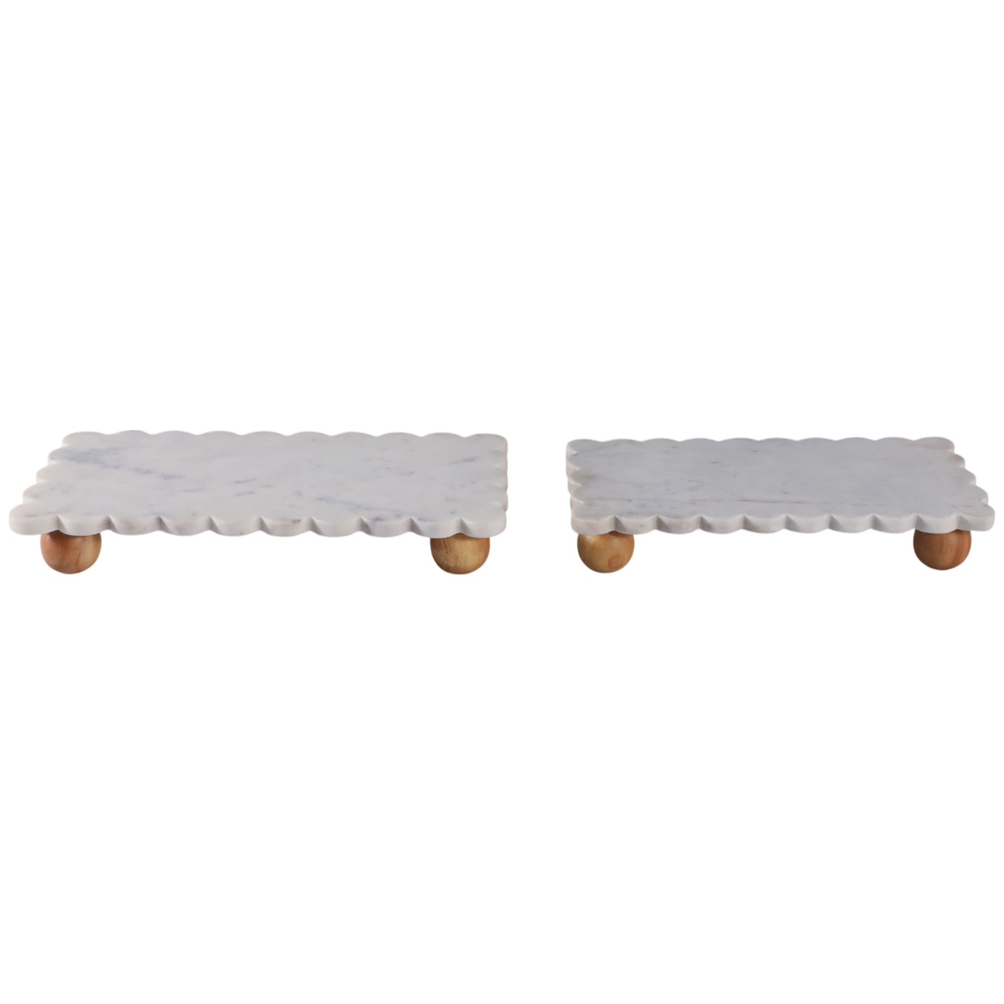 kmart bath new york patio umbrellas Marble Scallop Trays, Set of 2 – High Fashion Home