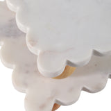 Marble Scallop Trays, Set of 2-Accessories-High Fashion Home