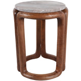 Marble Top Accent Table, Ivory