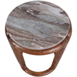 Marble Top Accent Table, Ivory