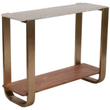Marble Top Console Table, White