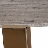 Marble Top Console Table, White