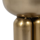 Marble Top Side Table, White/Gold