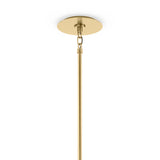 Marbled Globe 200 Pendant, Marbled Matte Glass/Burnished Brass by Four Hands-Lighting-High Fashion Home