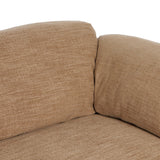 Marcel Sofa, Laken Taupe-Furniture - Sofas-High Fashion Home
