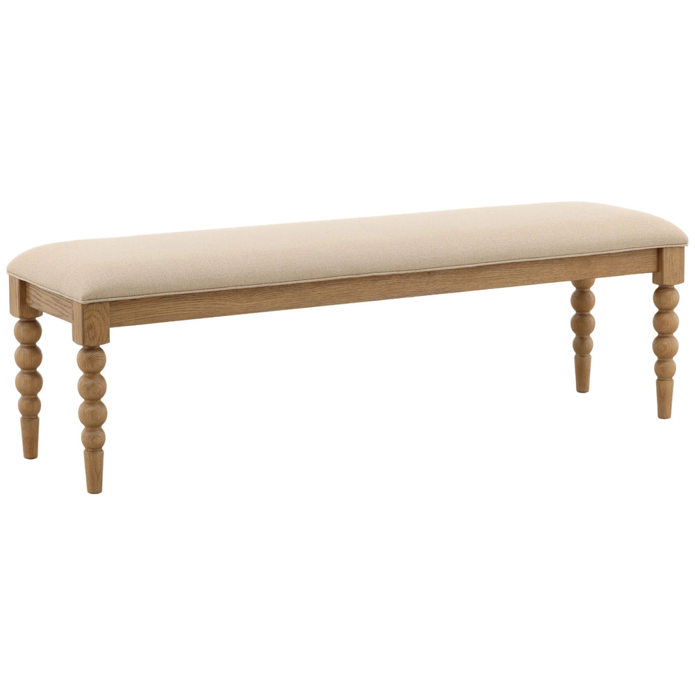 Marcellina Bench, Beige-Furniture - Benches-High Fashion Home