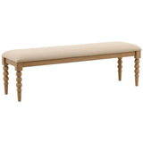 Marcellina Bench, Beige-Furniture - Benches-High Fashion Home