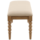 Marcellina Bench, Beige-Furniture - Benches-High Fashion Home