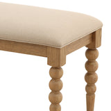 Marcellina Bench, Beige-Furniture - Benches-High Fashion Home