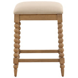Marcellina Counter Stool, Beige-Furniture - Chairs-High Fashion Home