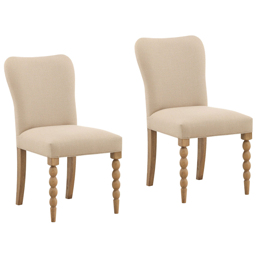 Marcellina Dining Chair, Beige, Set of 2-Furniture - Dining-High Fashion Home