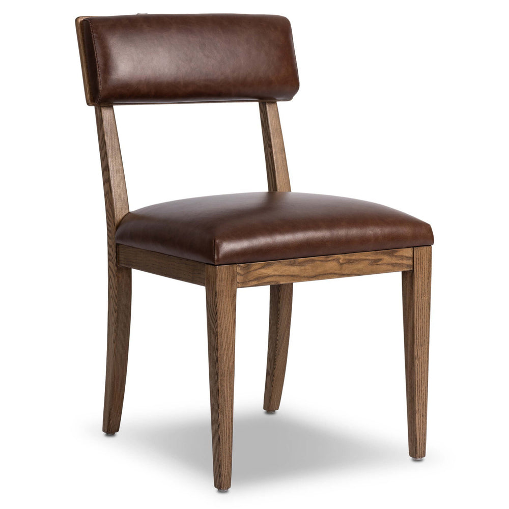 Marcello Leather Dining Chair, Havana Brown, Set of 2 by Four Hands-Furniture - Dining-High Fashion Home