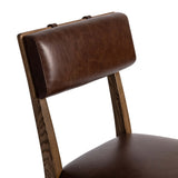 Marcello Leather Dining Chair, Havana Brown, Set of 2 by Four Hands-Furniture - Dining-High Fashion Home