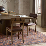 Marcello Leather Dining Chair, Havana Brown, Set of 2 by Four Hands-Furniture - Dining-High Fashion Home