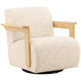 Marcos Swivel Glider, Figueroa Cream-Furniture - Chairs-High Fashion Home