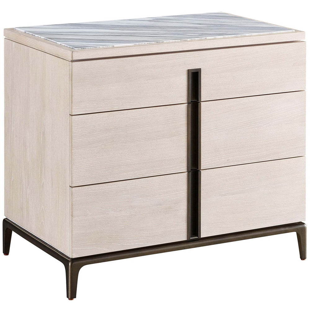 Maren Nightstand, White Oak-Furniture - Bedroom-High Fashion Home