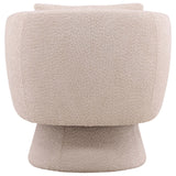 Mariam Swivel Chair, Cream-Furniture - Chairs-High Fashion Home