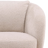 Mariam Swivel Chair, Cream-Furniture - Chairs-High Fashion Home
