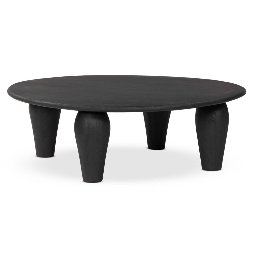 Maricopa Large Round Coffee Table, Dark Totem by Four Hands-Furniture - Accent Tables-High Fashion Home