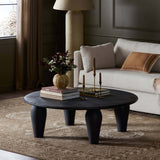 Maricopa Large Round Coffee Table, Dark Totem by Four Hands-Furniture - Accent Tables-High Fashion Home