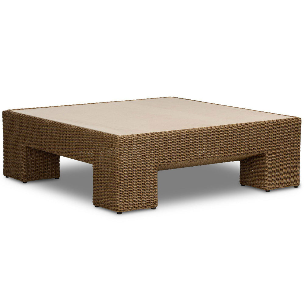 Maris Outdoor Coffee Table, Corso Beige by Four Hands-Furniture - Outdoor-High Fashion Home