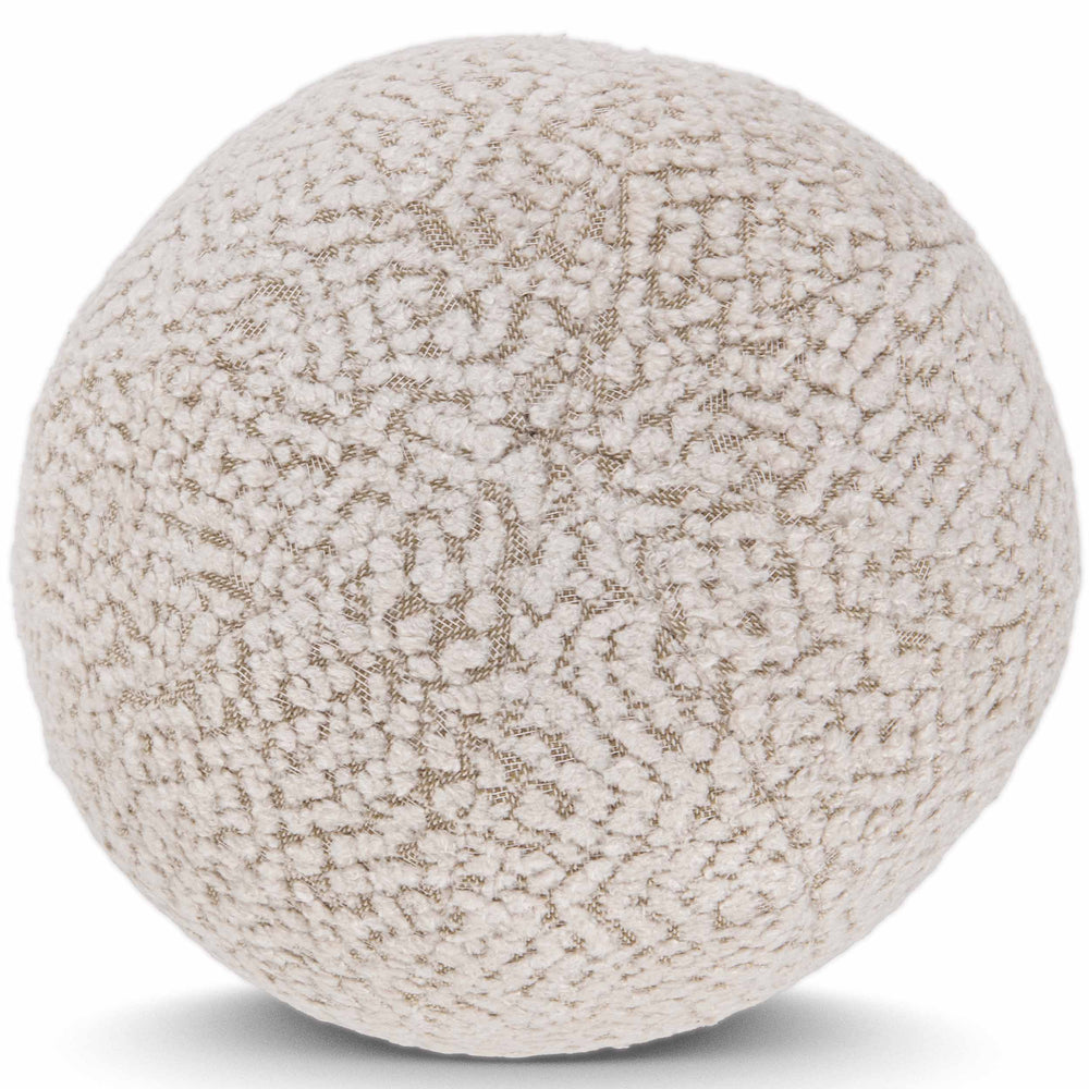 Maris Round Pillow, Ivory/Natural