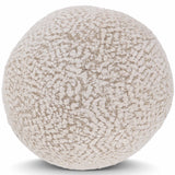 Maris Round Pillow, Ivory/Natural