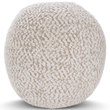 Maris Round Pillow, Ivory/Natural