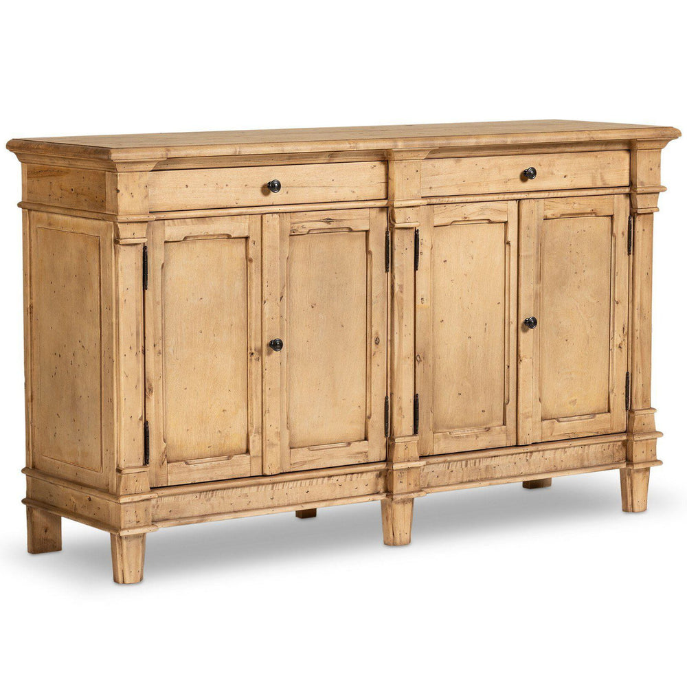 Marjorie 4 Door Sideboard, Bleached Birch by Four Hands-Furniture - Storage-High Fashion Home