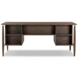 Markia Executive Desk, Aged Oak-High Fashion Home