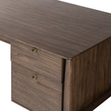 Markia Executive Desk, Aged Oak-High Fashion Home