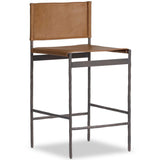 Marlon Leather Bar & Counter Stool, Sonoma Butterscotch by Four Hands