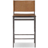 Marlon Leather Bar & Counter Stool, Sonoma Butterscotch by Four Hands